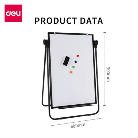 กระดานฟลิปชาร์ท กระดานไวท์บอร์ด Deli E7886-WH-01 ขนาด 60 x 90 cm_9